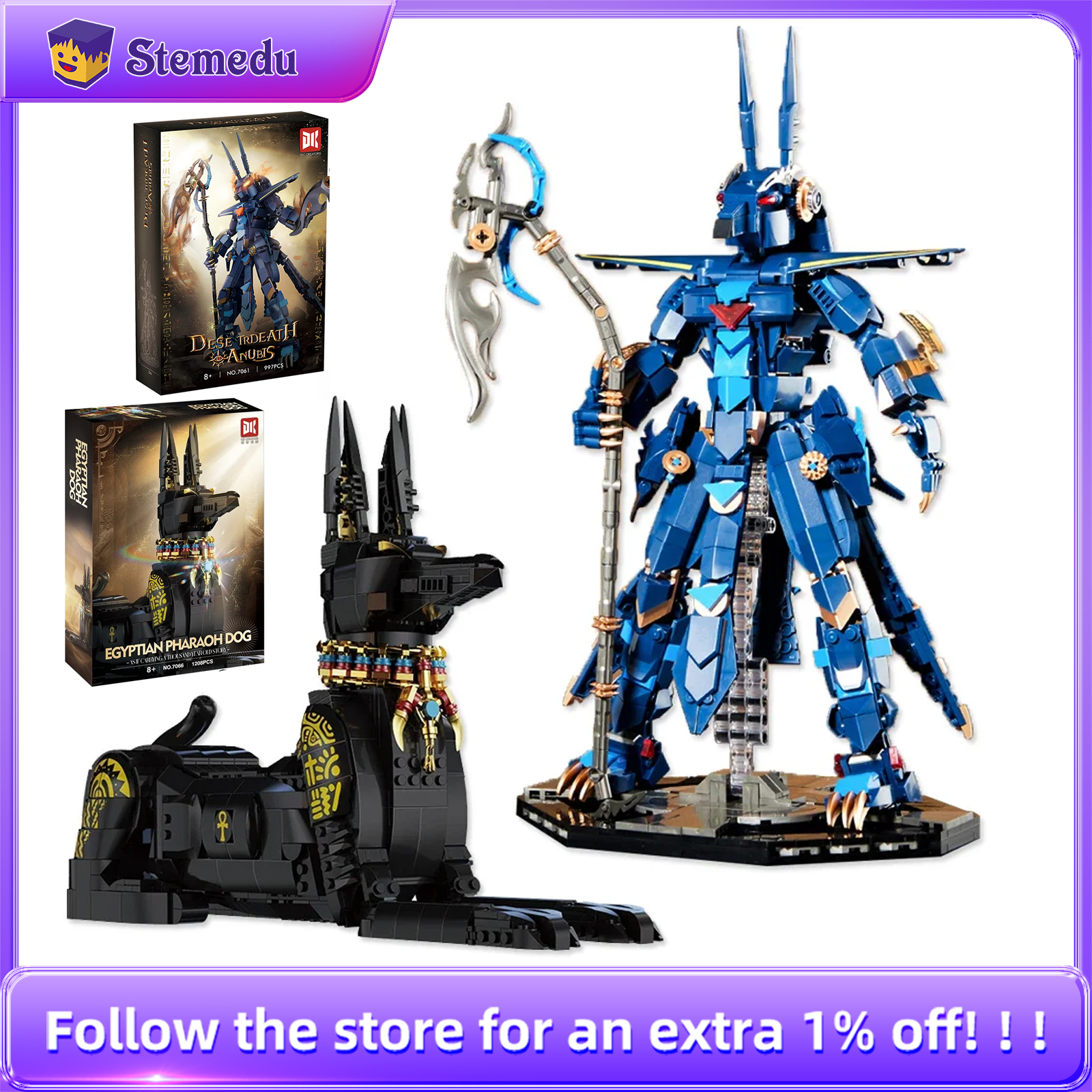 Model Kit Anubis - Egyptian Anubis Building Kit - 3D