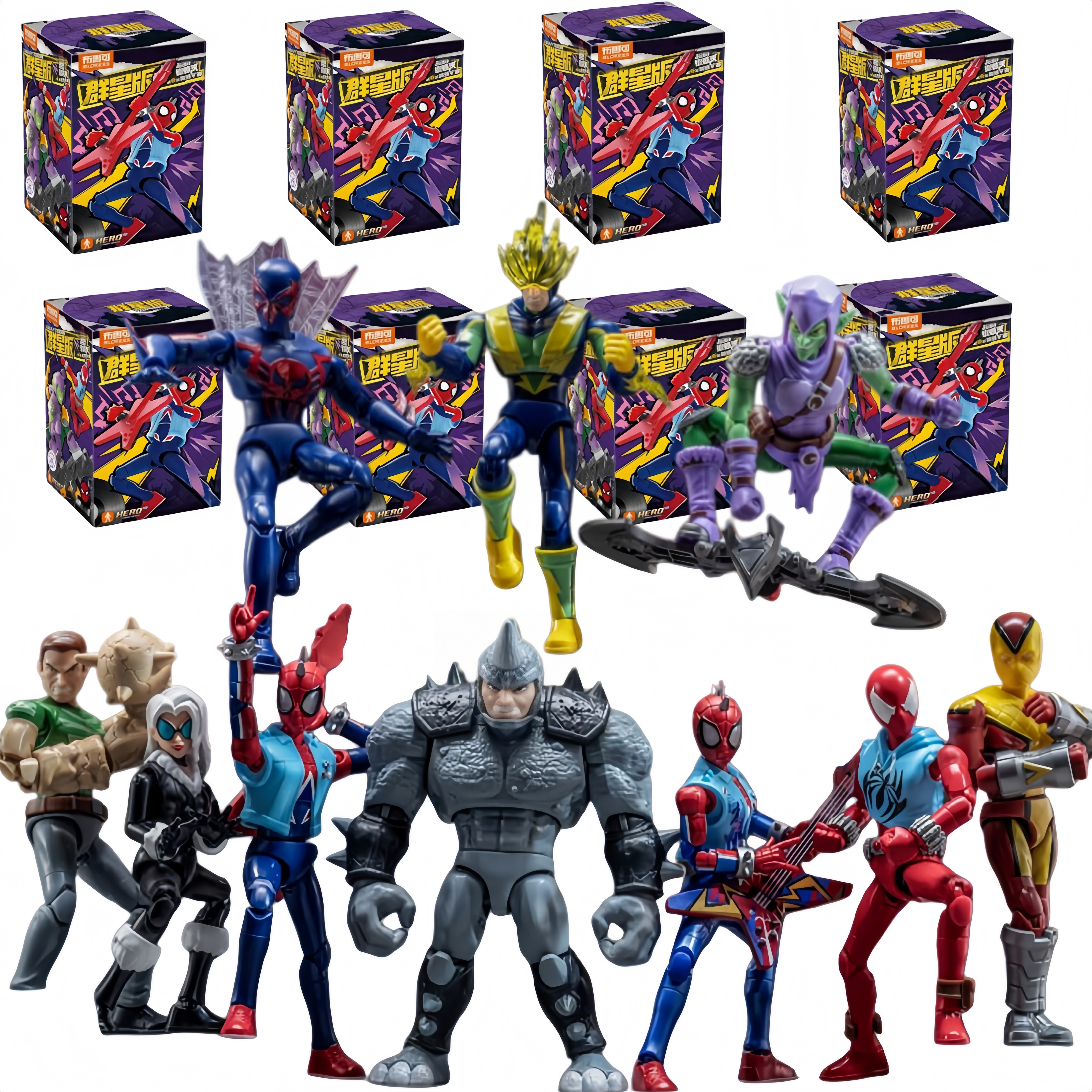 Model Kit Simulator - Blokees Heroes Galaxy Version 06 Spider-Verse