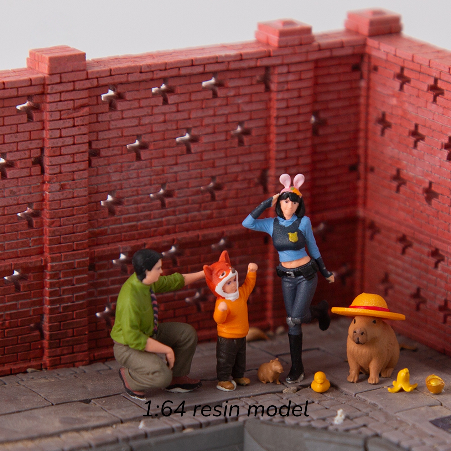 Model Kit Toy - 1:64 Scale miniature figures decoration Minifigure
