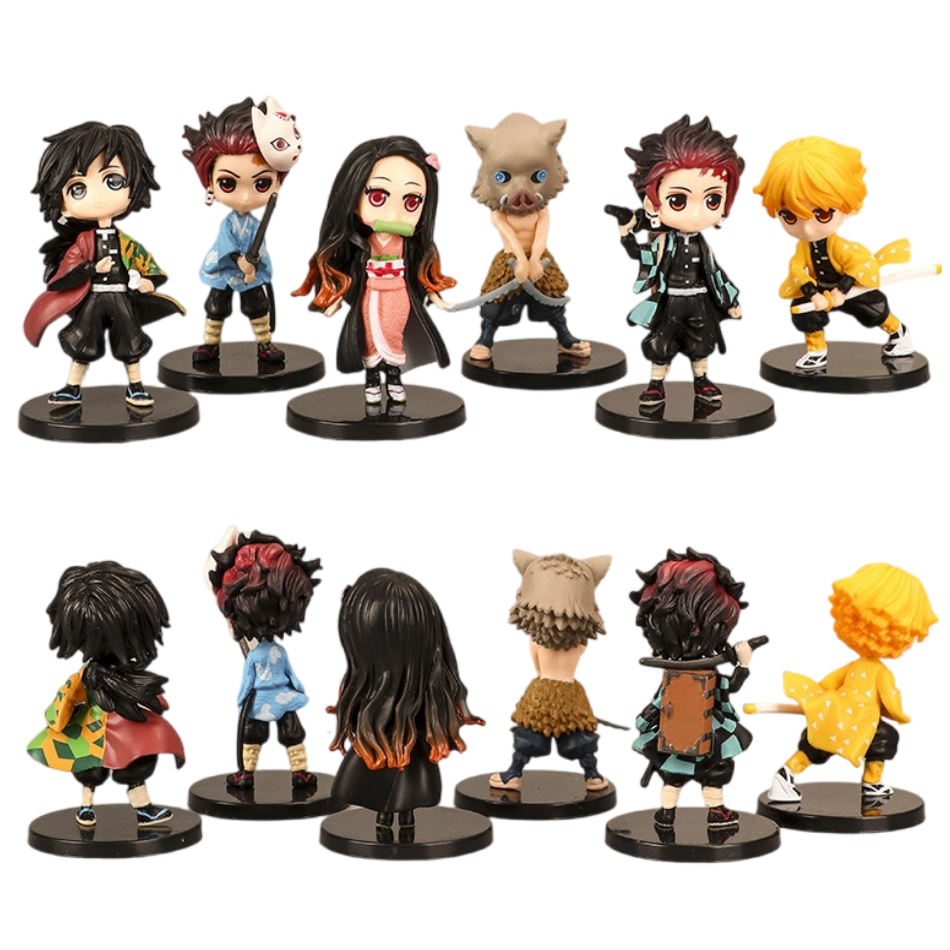 Model Kit Nezuko - 6Pcs Set Anime Demon Slayer Figure