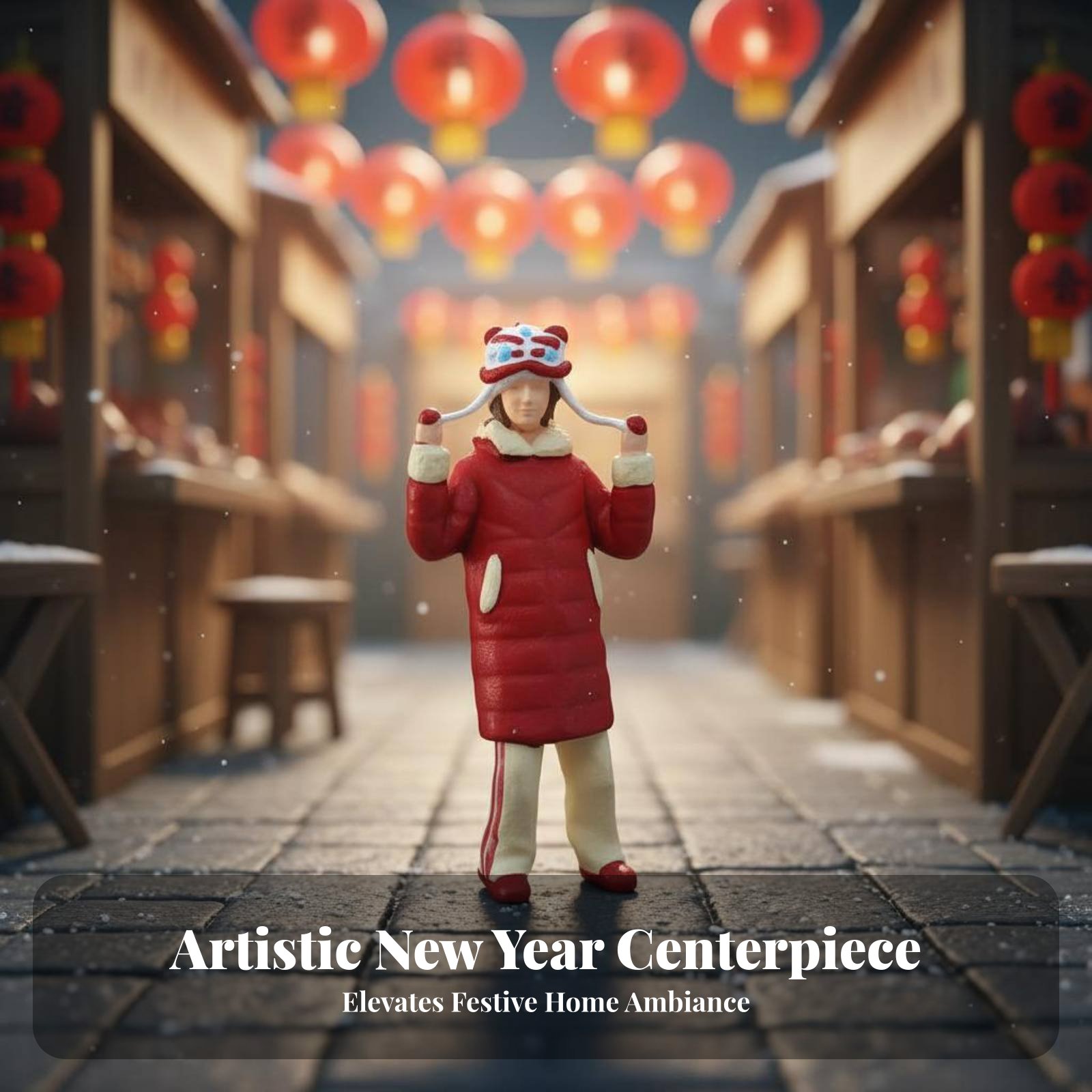 Model Figure Base - Chinese New Year Miniature Figure High