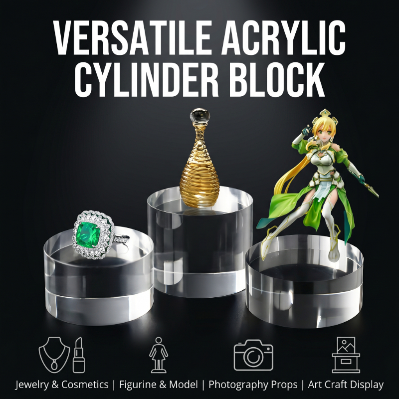 Clear Solid Acrylic Cylinder B – Model Figure Base Bewertung und Preis