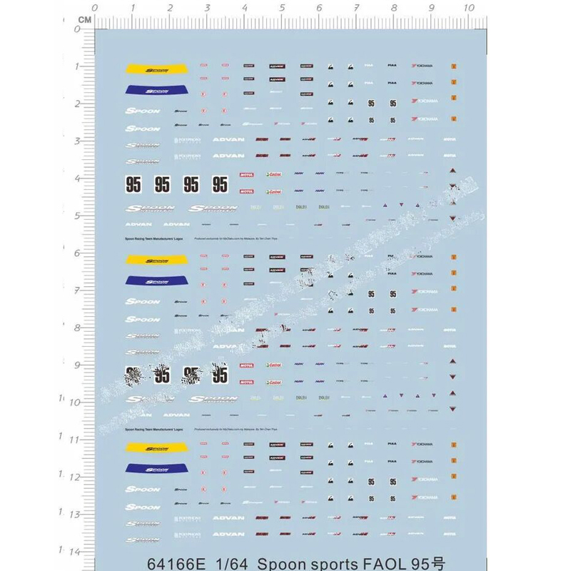1/64 Spoon Sports Faol 95 Mode – Model Kit Water Decal Bewertung und Preis