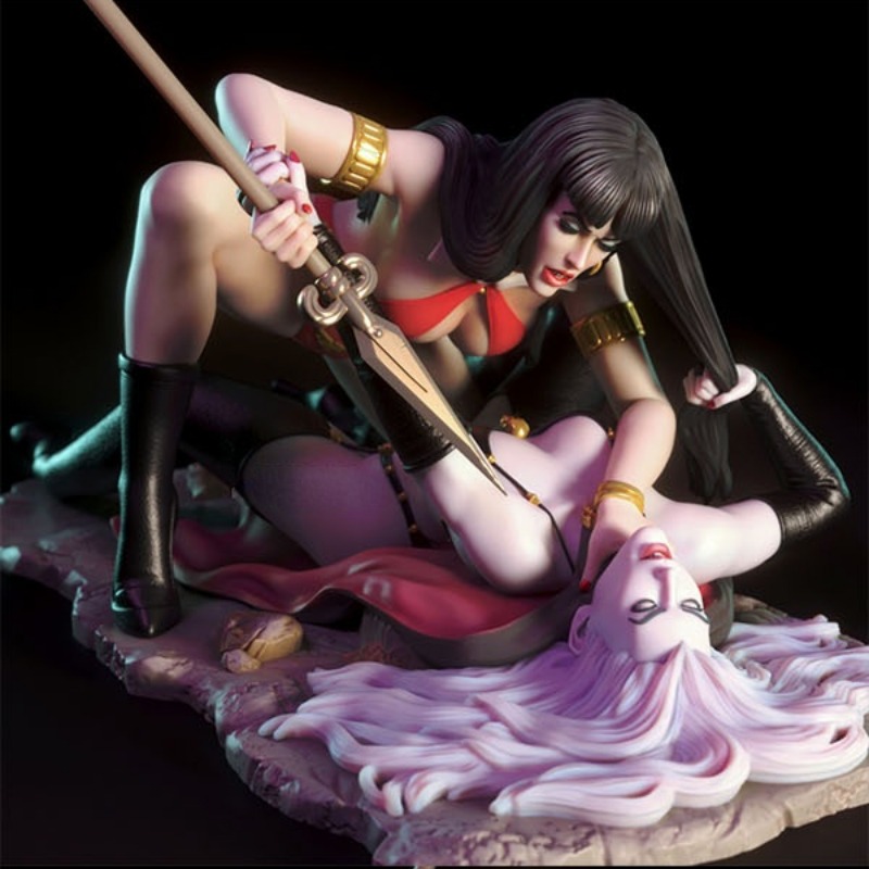 1/24 Scale Vampirella Vs Lady  – Model Kit Vs Figure Bewertung und Preis
