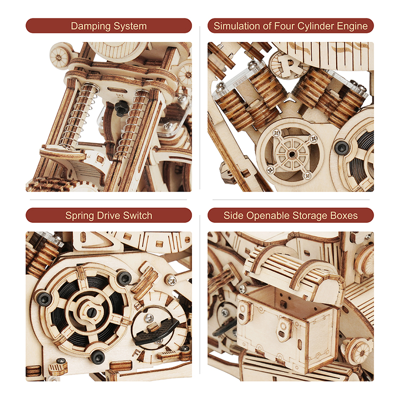 Robotime Motorcycle Puzzle 3D  – Model Kit Motor Nuclear Bewertung und Preis