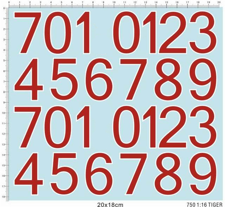 1/16 Scale Tiger Tank Number F – Model Kit Water Decal Bewertung und Preis