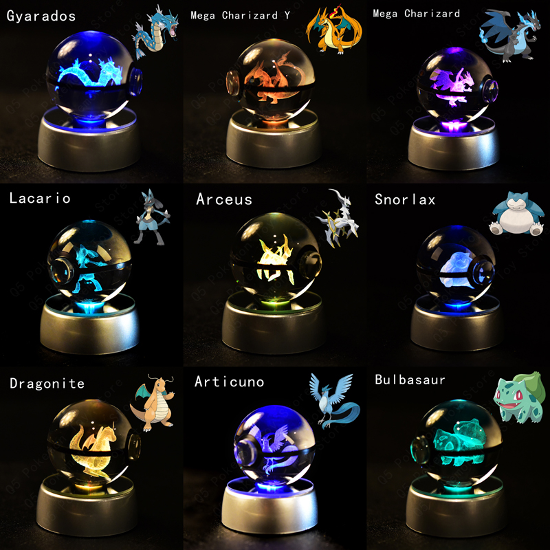 Pokemon Crystal Ball 3D Night  – Model Figure Base Bewertung und Preis