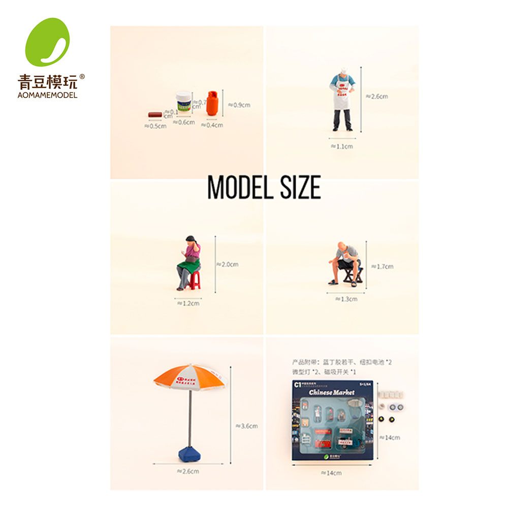 1/64 Night market s Model Kit- – Model Kit Toy Bewertung und Preis